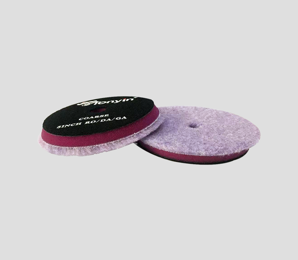 Wool Polish Pad 5" Mauve (Coarse)