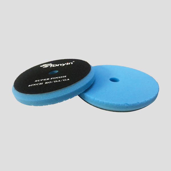 High Pro Foam Pad 5" Bleu (Super Finish, with Hole)