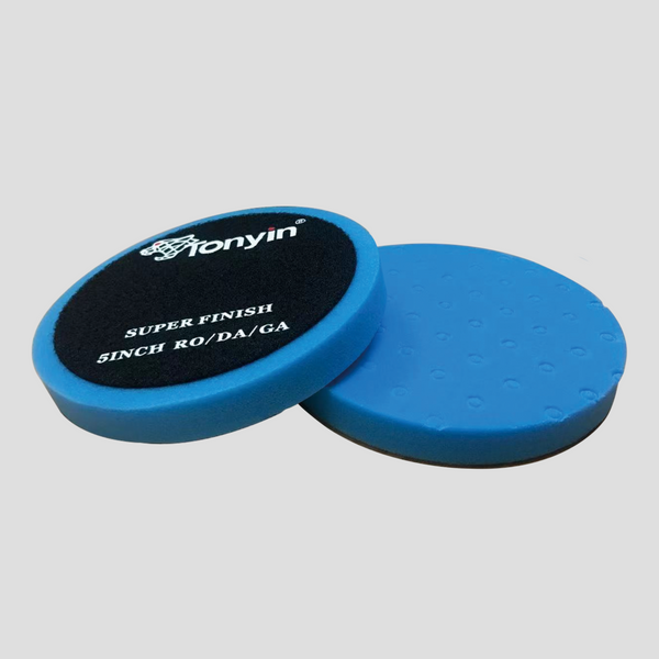 Flat Foam Pad 5" Bleu (Super Finish, without Hole)