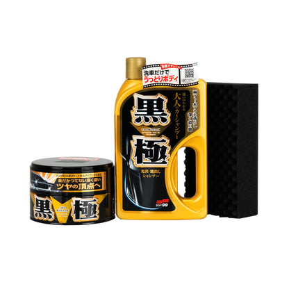 Pack Protection Kiwami Set Dark : Cire + Shampoing Soft99
