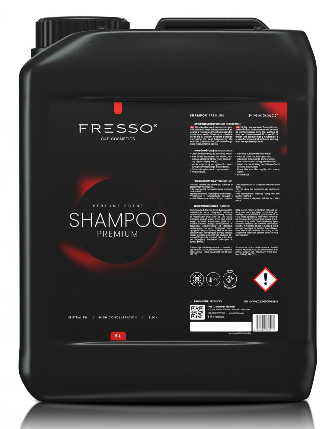 Shampoo Premium 5L Fresso